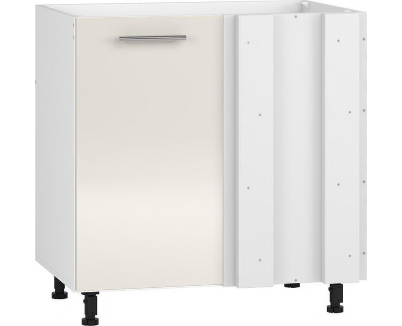 Долен ъглов шкаф Vento DN-100/82 100(80)см Бежов гланц - Модулна система VENTO
