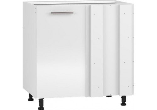 Долен ъглов шкаф за мивка Vento DKN-100/82 100(80)см Бял гланц - Кухни