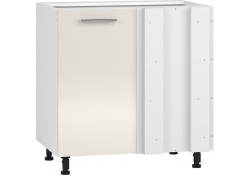 Долен ъглов шкаф за мивка Vento DKN-100/82 100(80)см Бежов гланц - Кухни