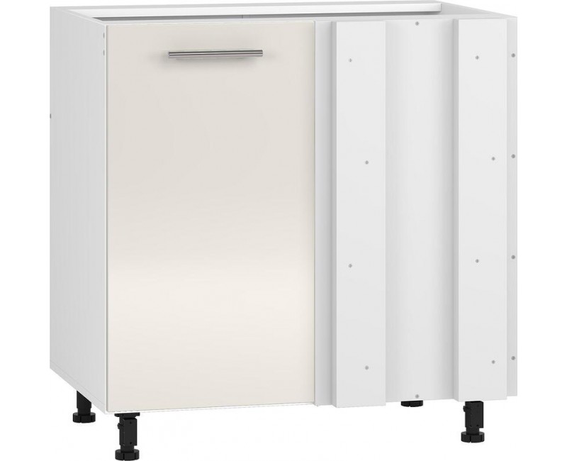 Долен ъглов шкаф за мивка Vento DKN-100/82 100(80)см Бежов гланц -