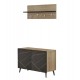 Антре Делхи - цвят черен мрамор-натурал - Портманто комплекти