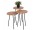 Помощни маси Киса - цвят натурал-черен