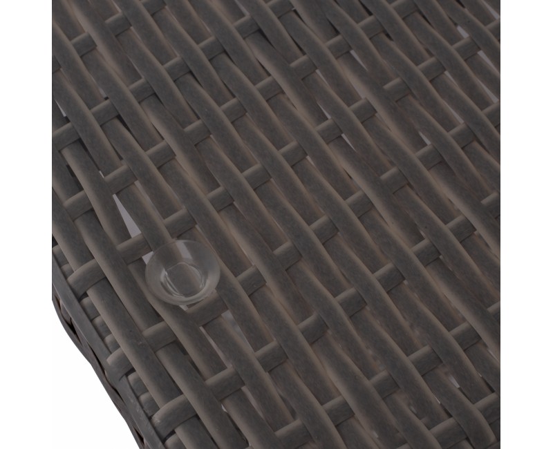 Маса Минск 150x90 - HM5507.01 сив цвят - Градински маси