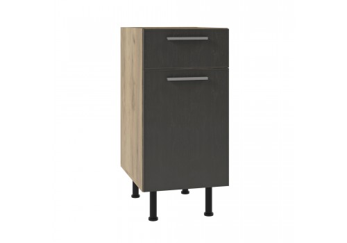 Кухненски шкаф SKY LOFT Т1 Н40/87 1ч.Blumotion златен дъб крафт/сиво  - Модулна система SKY LOFT