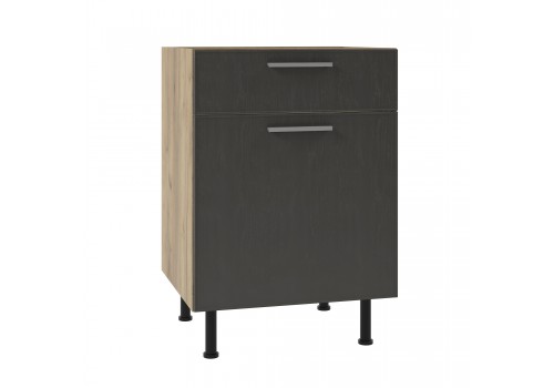 Кухненски шкаф SKY LOFT Т1 Н60/87 1ч.Blumotion златен дъб крафт/сиво  - Модулна система SKY LOFT