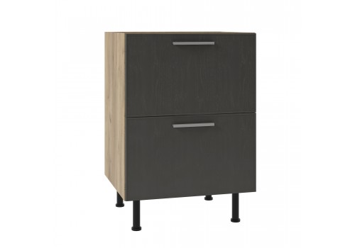 Кухненски шкаф SKY LOFT Т2 Н60/87 2ч.Blumotion златен дъб крафт/сиво  - Модулна система SKY LOFT