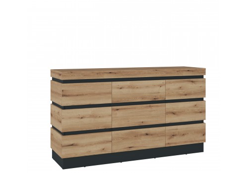 Комод CORTE CORK01 крайбрежен дъб/сиво  - Сравняване на продукти