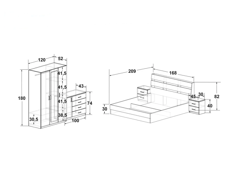 Спален комплект Галанс - Спални комплекти
