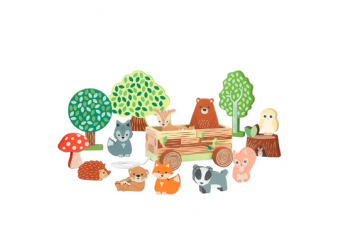Госрки животни с количка - Woodland (FSC®) - Детска стая