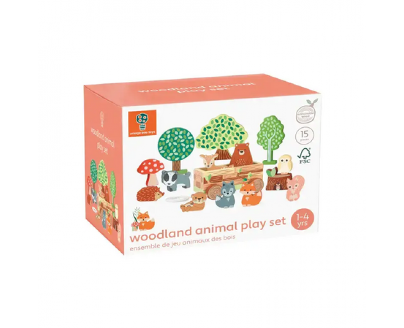 Госрки животни с количка - Woodland (FSC®) - Играчки