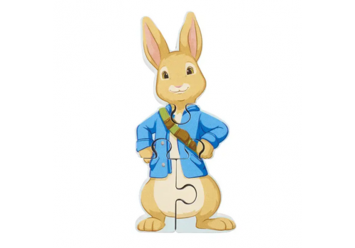 Дървен мини пъзел Peter Rabbit, в торбичка - Детска стая