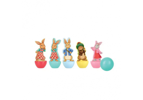 Дървен мини боулинг Peter Rabbit, 6 части - Детска стая