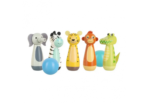 Дървен Боулинг, 7 части - Jungle Animals - ToyTown