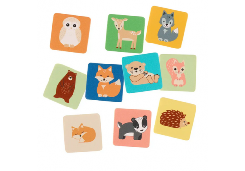 Мемори игра с животни - Woodland Animals - Детска стая