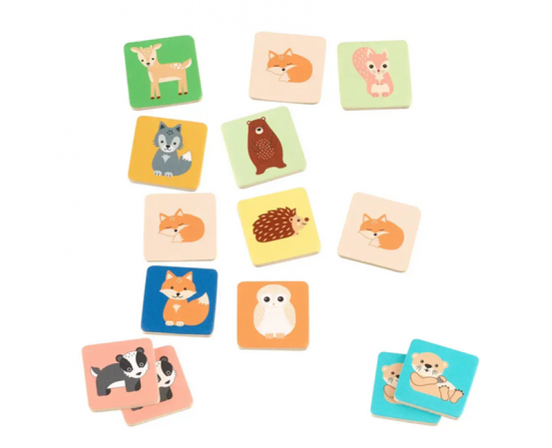 Мемори игра с животни - Woodland Animals - Играчки