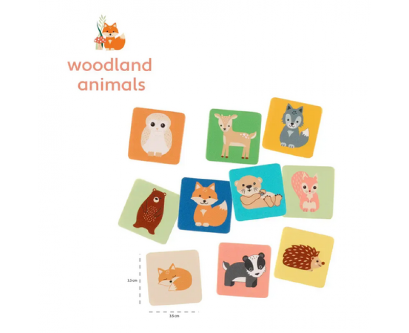 Мемори игра с животни - Woodland Animals - Играчки