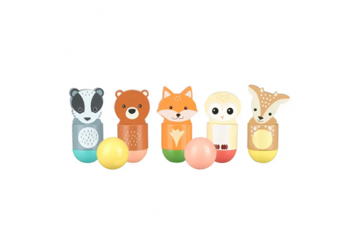 Дървен Боулинг с животни - Woodland Animals - Детска стая