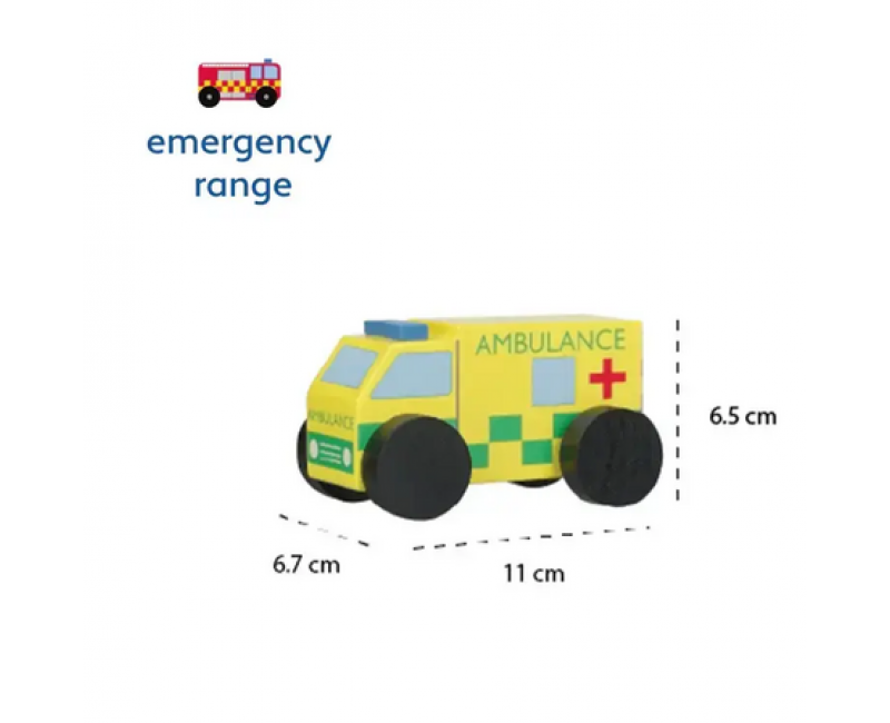 Дървена линейка - Emergency Services - Играчки