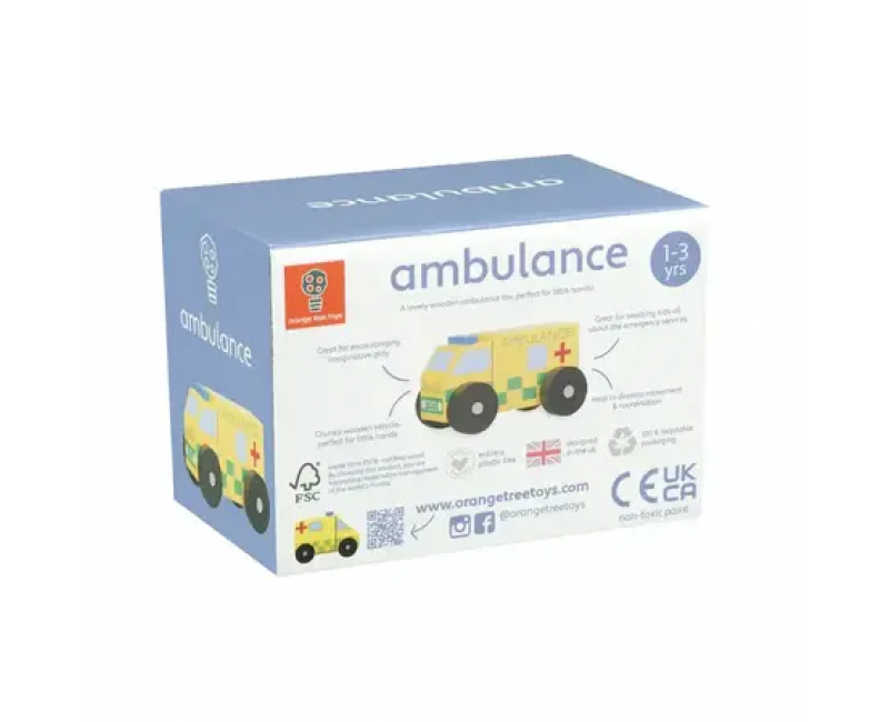 Дървена линейка - Emergency Services - Играчки