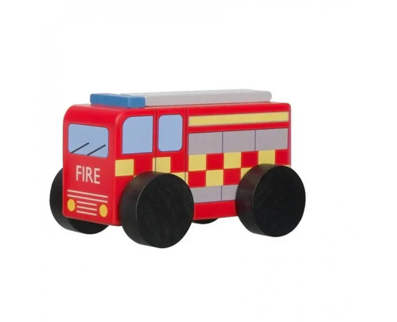 Дървена пожарна кола - Emergency Services - Играчки