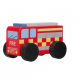 Дървена пожарна кола - Emergency Services - Играчки