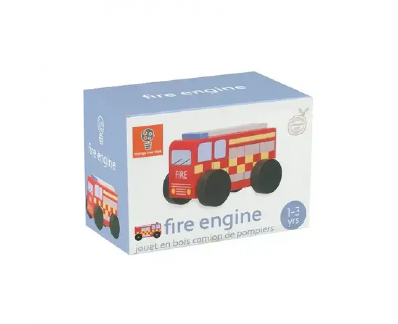 Дървена пожарна кола - Emergency Services - Играчки
