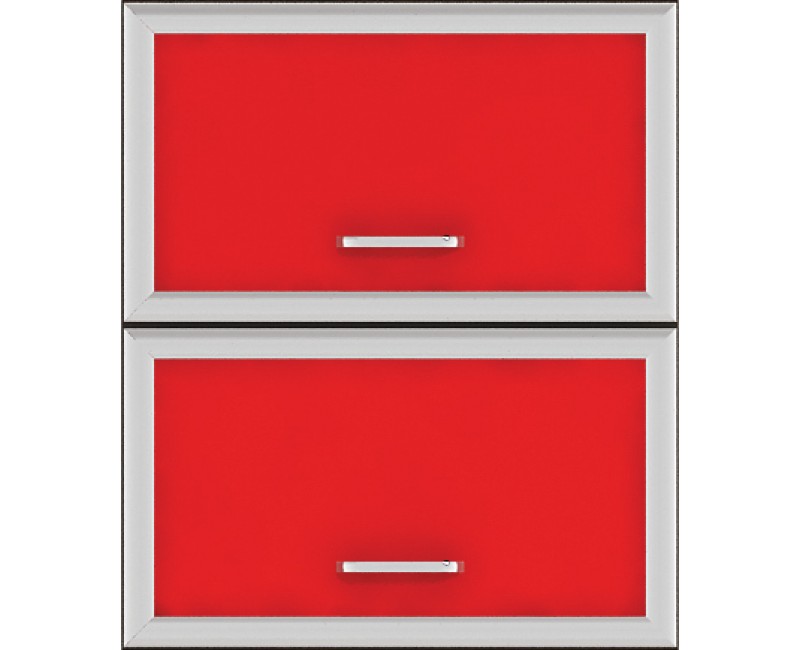 Module de bucatarie - Module Regal rosu lucios - Modul superior Regal G32