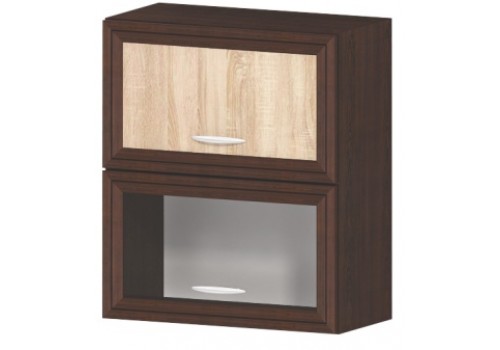 Modul superior City G40 stejar Sonoma - dulap cu usi cu ridicare si vitrina - Module City - stejar Sonoma