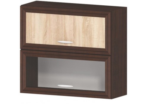 Modul superior City G41 stejar Sonoma dulap cu usa si vitrina cu ridicare - Module City - stejar Sonoma