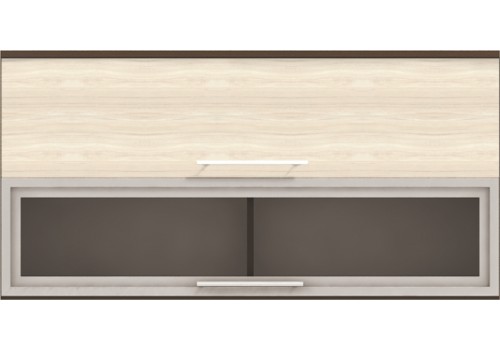 Modul superior Vanessa G43 dulap cu usa si vitrina swing - Bucatarii