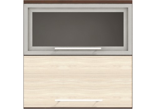 Modul superior Vanessa G44 dulap cu vitrina swing si usa - Bucatarii