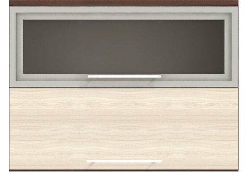 Modul superior Vanessa G45 dulap cu vitrina si usa swing - Bucatarii