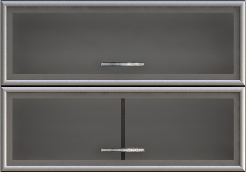 Modul superior Venetia G38, dulap cu vitrine swing - Bucatarii