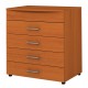 Mai mult mobilier pentru dormitor - Comode - Comoda Apollo 1 - nuc deschis
