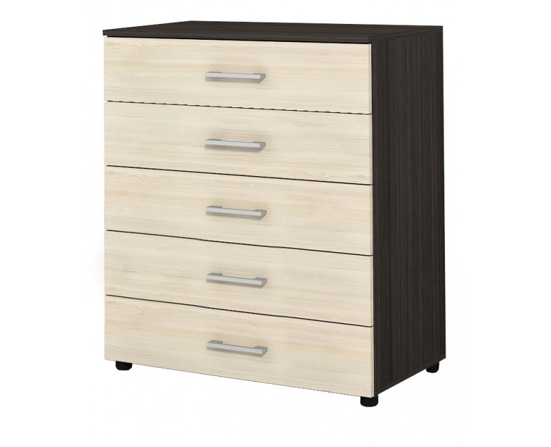 Mai mult mobilier pentru dormitor - Comode - Comoda Apollo 3 - stejar inchis si stejar nisipos