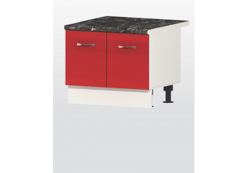 Modul inferior Alice V50 rosu lucios cu blat inclus - Bucatarii