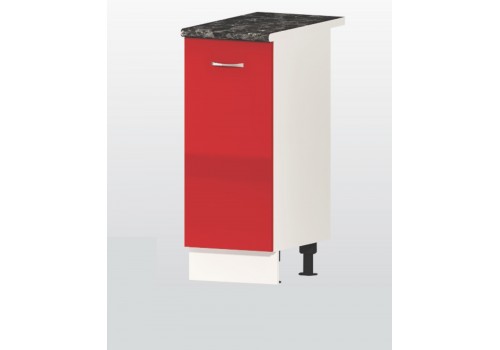 Modul inferior Alice V61 rosu lucios cu usa si raft - Bucatarii