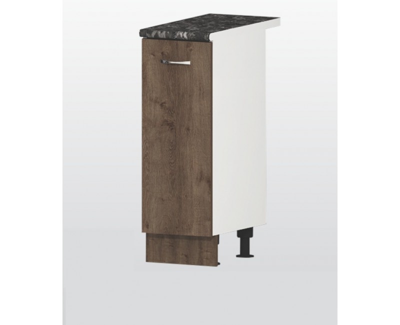 Modul inferior Havana V22 stejar maron - dulap cu usa si raft