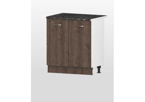 Modul inferior Havana V3 stejar maron - dulap pentru chiuveta cu doua usi - Comparare Produse