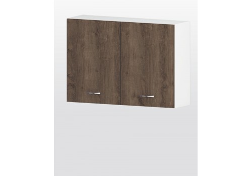 Modul superior havana G28 stejar maron - dulap cu doua usi si raft - Bucatarii