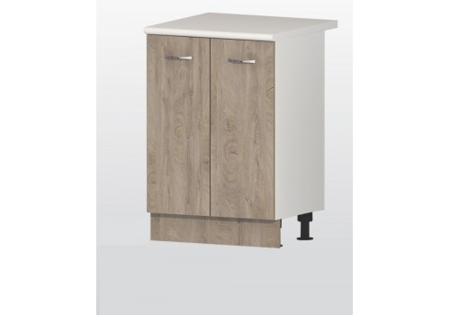 Modul inferior stejar Havana dulap cu V51 Norte in doua usi si raft - Bucatarii