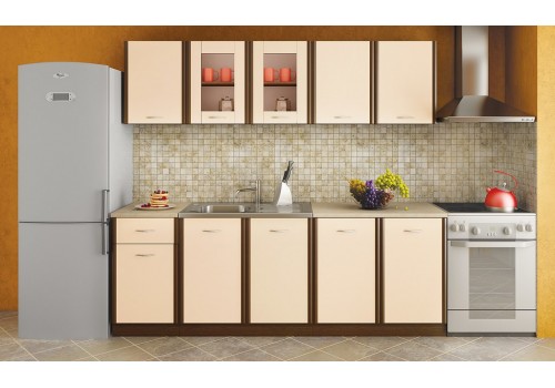 Bucatarie Mika - wenge si crem - Comparare Produse