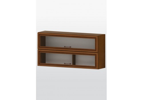 Modul superior Ravenna G39-nuc clasic - dulap cu doua vitrine cu ridicare - Bucatarii