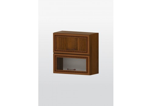 Modul superior Ravenna G40-nuc clasic - dulap cu doua vitrine cu ridicare - Bucatarii