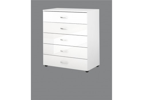 Comoda Apollo 3 - alb lucios - Comparare Produse