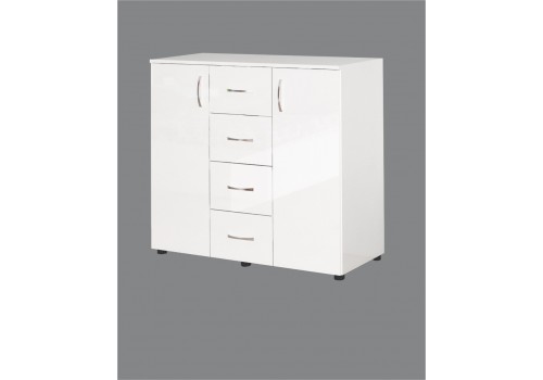 Comoda Apollo 4  - alb lucios - Comparare Produse