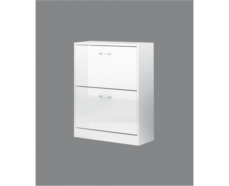 Mobilier hol - Pantofare - Pantofar Vectra 2 - alb lucios