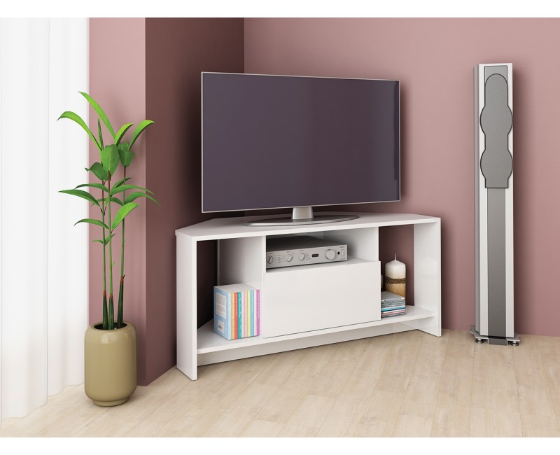 Modul TV Alfa 60 - Alb lucios