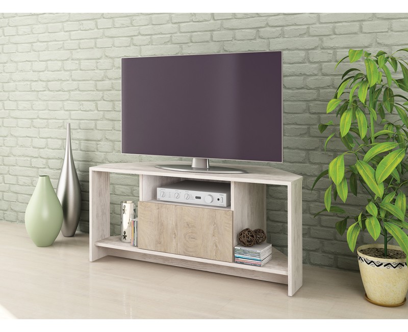 Modul TV Alfa 60 - Stejar Blanco si stejar norte