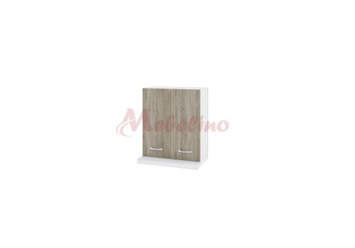 Modul superior BS 13 dulap pentru hota - Module City - alb si Sonoma inchis